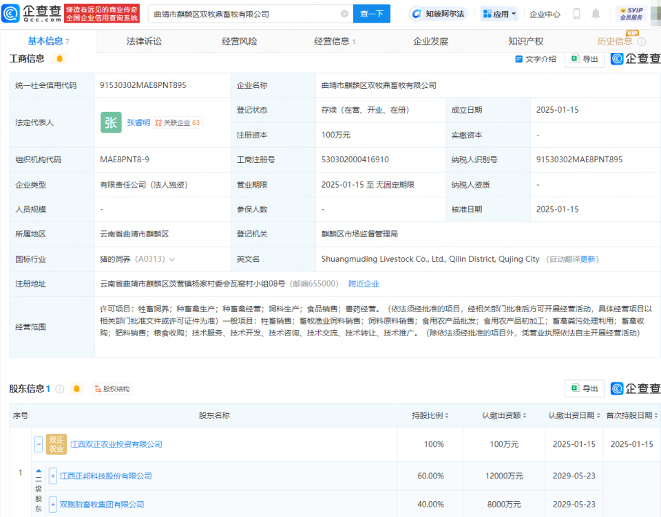 正邦科技成立畜牧公司，加速布局畜牧漁業(yè)飼料銷(xiāo)售